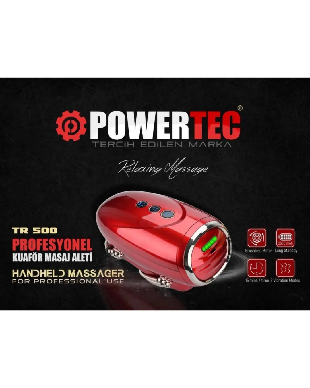 Powertec TR-500 Kuaför Masaj Aleti