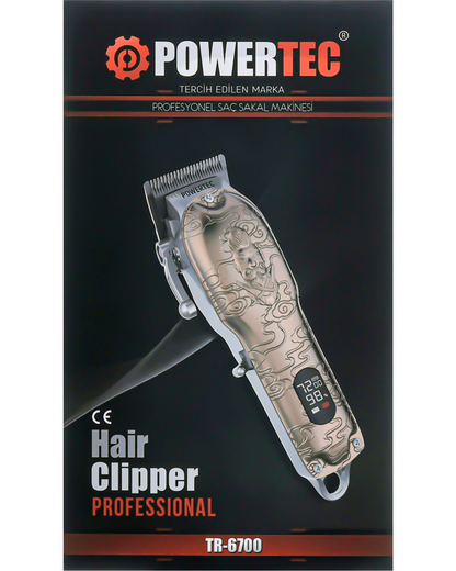 Powertec TR-6700 Saç Sakal Kesim Dijital Tıraş Makinesi
