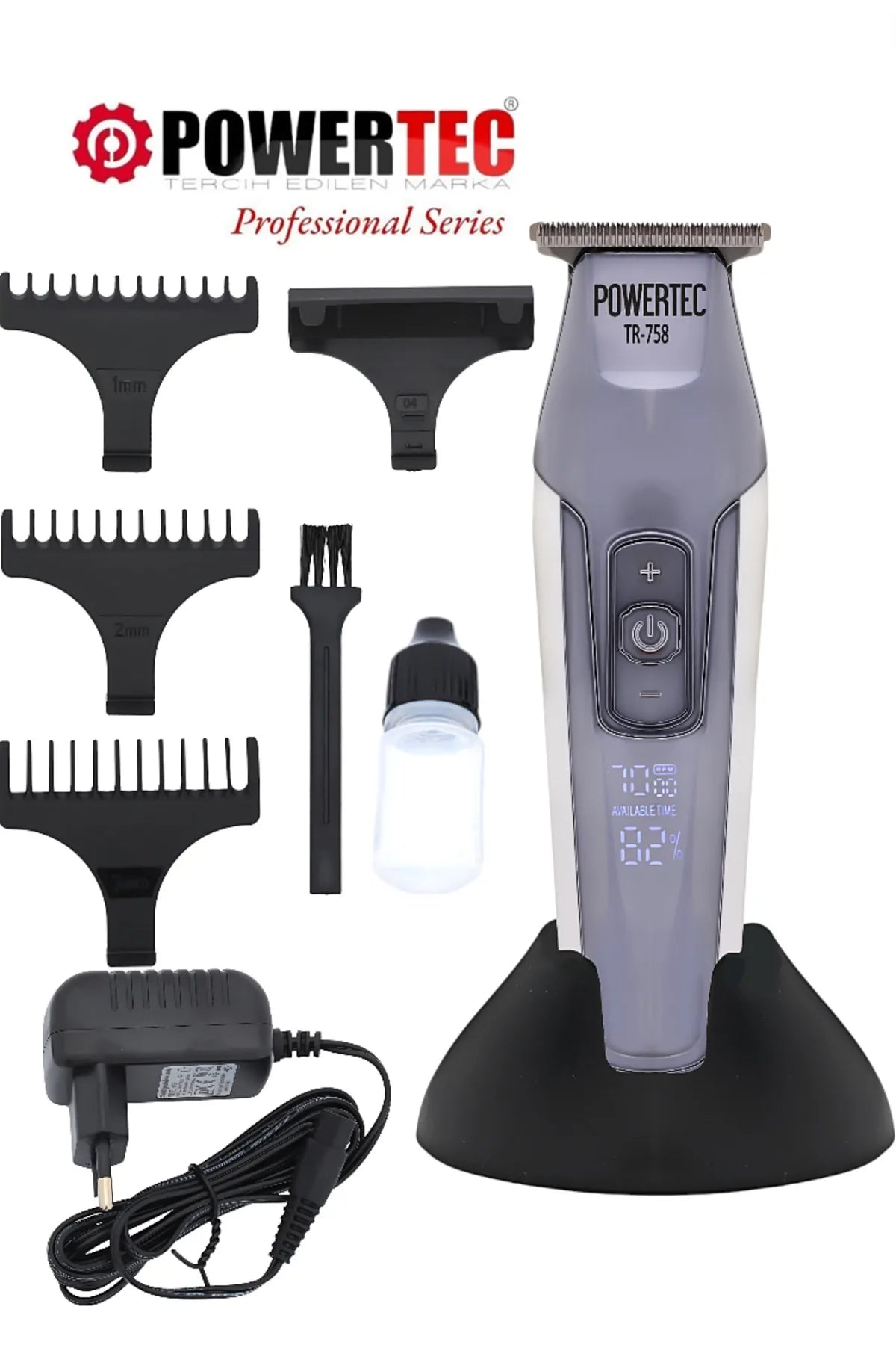 Powertec Tr-758 Profesyonel Sakal Ense Tıraş Makinesi (0.1mm - Sıfıra En Yakın)