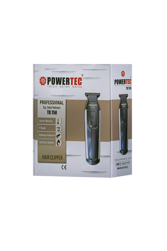 Powertec Tr-758 Profesyonel Sakal Ense Tıraş Makinesi (0.1mm - Sıfıra En Yakın)