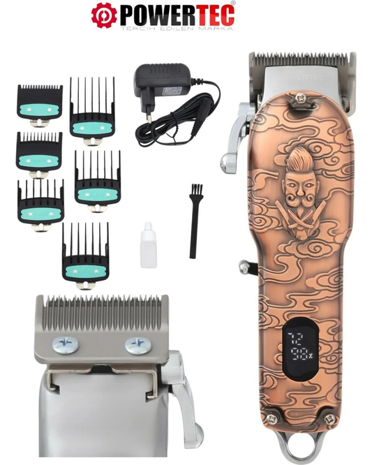 Powertec TR-6700 Saç Sakal Kesim Dijital Tıraş Makinesi