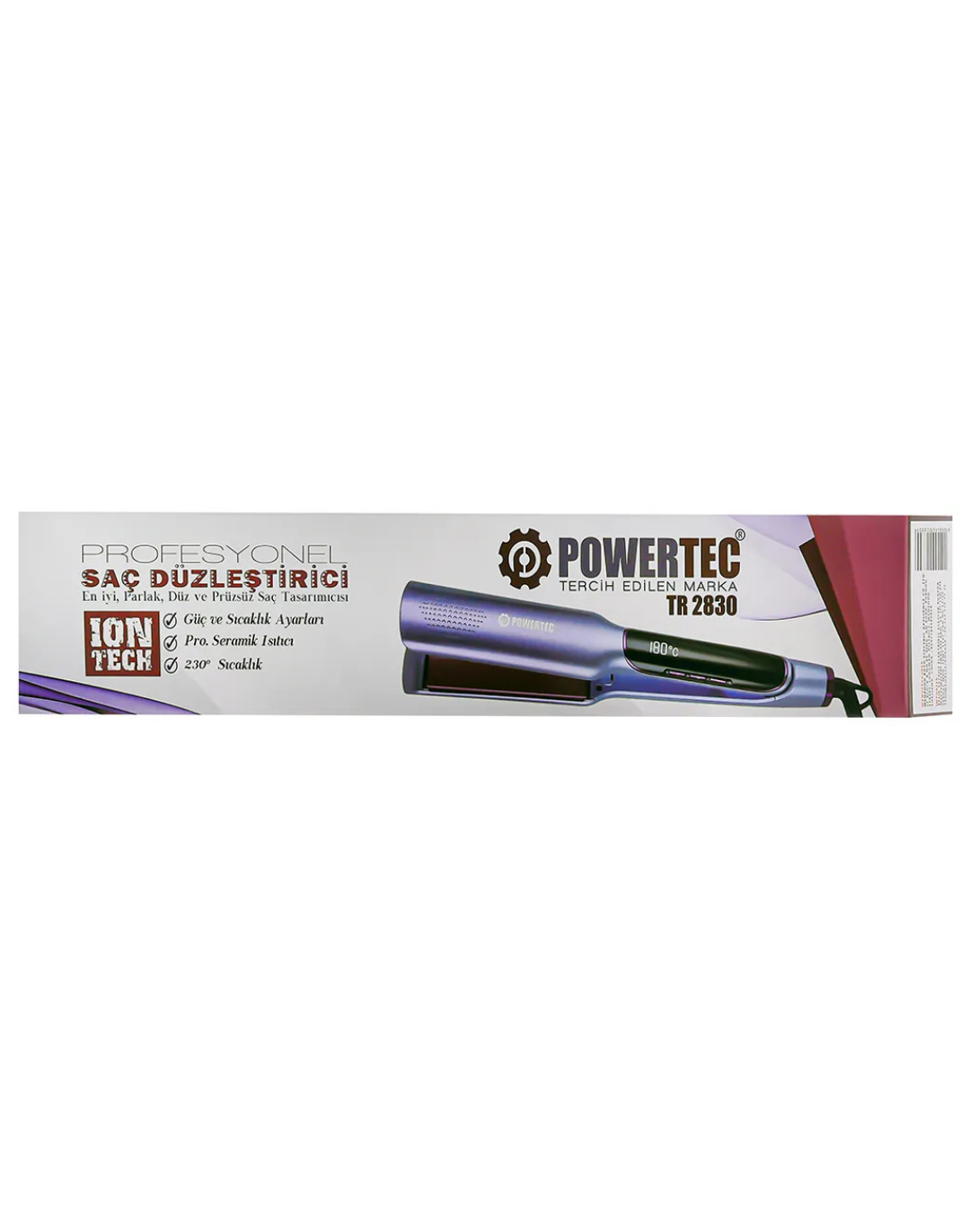 Powertec TR-2830 Seramik Kaplama İyonik Fonksiyonlu Saç Şekillendirici Düzleştirici