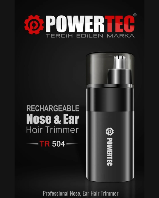 Powertec TR-504 Profesyonel Şarjlı Burun & Kulak Kılı Temizleme Makinesi Küçük Boy